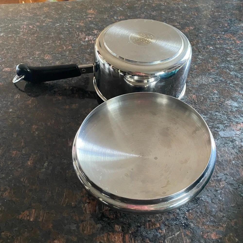 1 Revere Ware 1 Quart Stainless Steel Pan